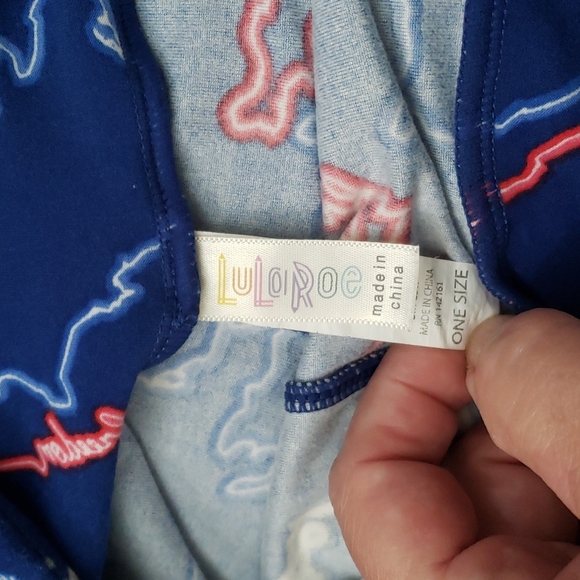 🇺🇲LulaRoe One Size (8-10) leggings USA Liberty, Freedom Special Print. EUC. - Picture 2 of 6